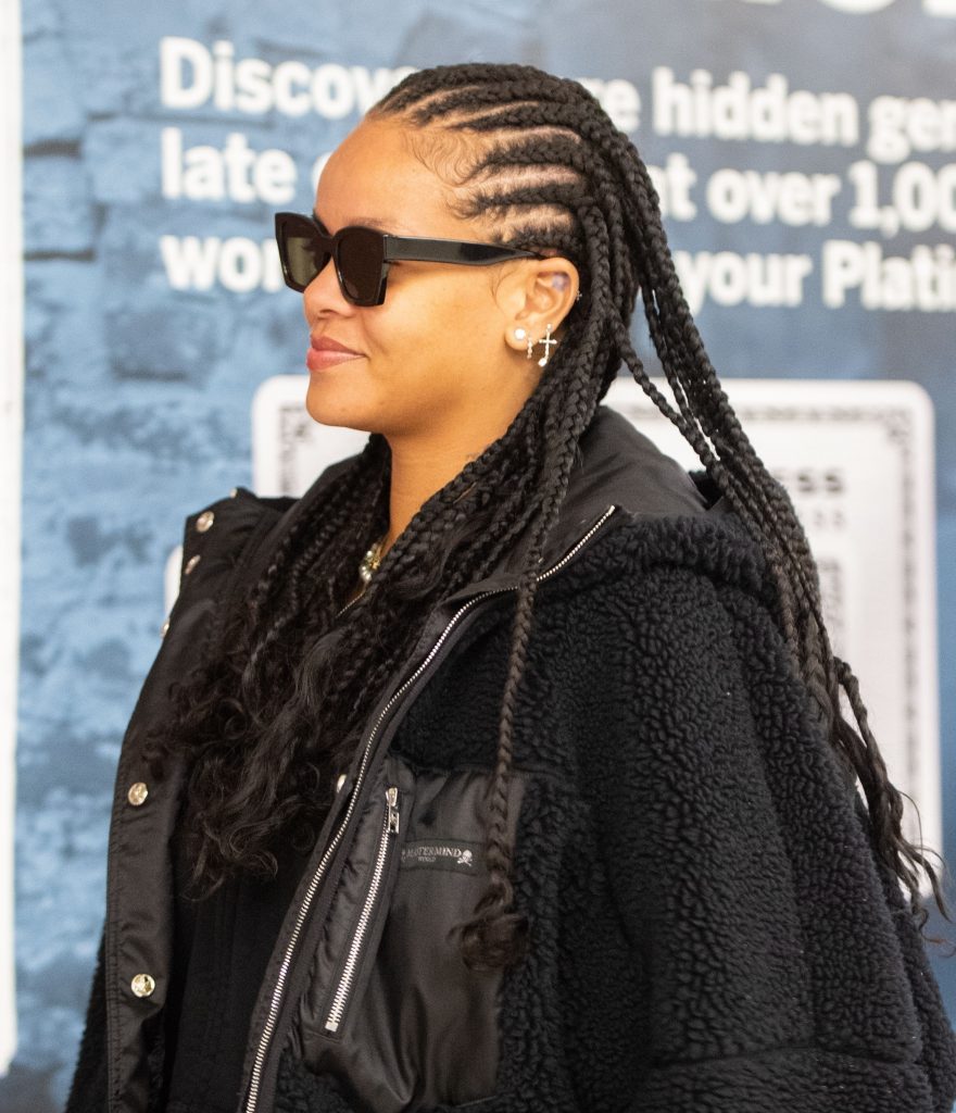 Rihanna at JFK in New York on January 5, 2020