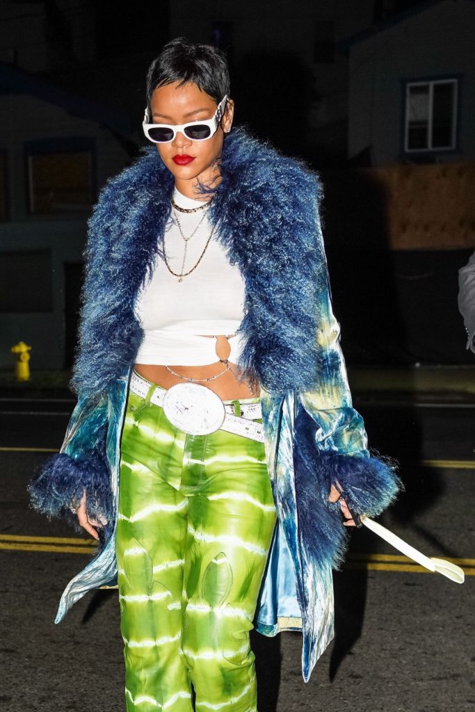 Rihanna is back to pixie cut in Santa Monica on May 5, 2021